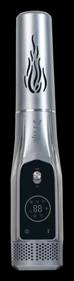 iTera Pro Plus device in silver with digital display